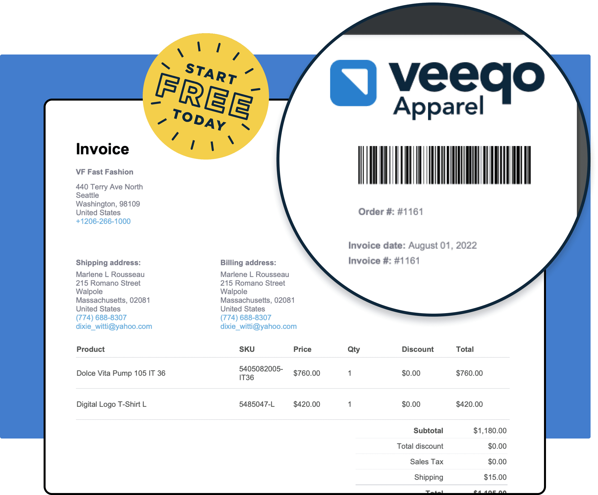 Customize packing slips, invoices, and tracking emails by adding your logo, so your customers always know it’s you. 