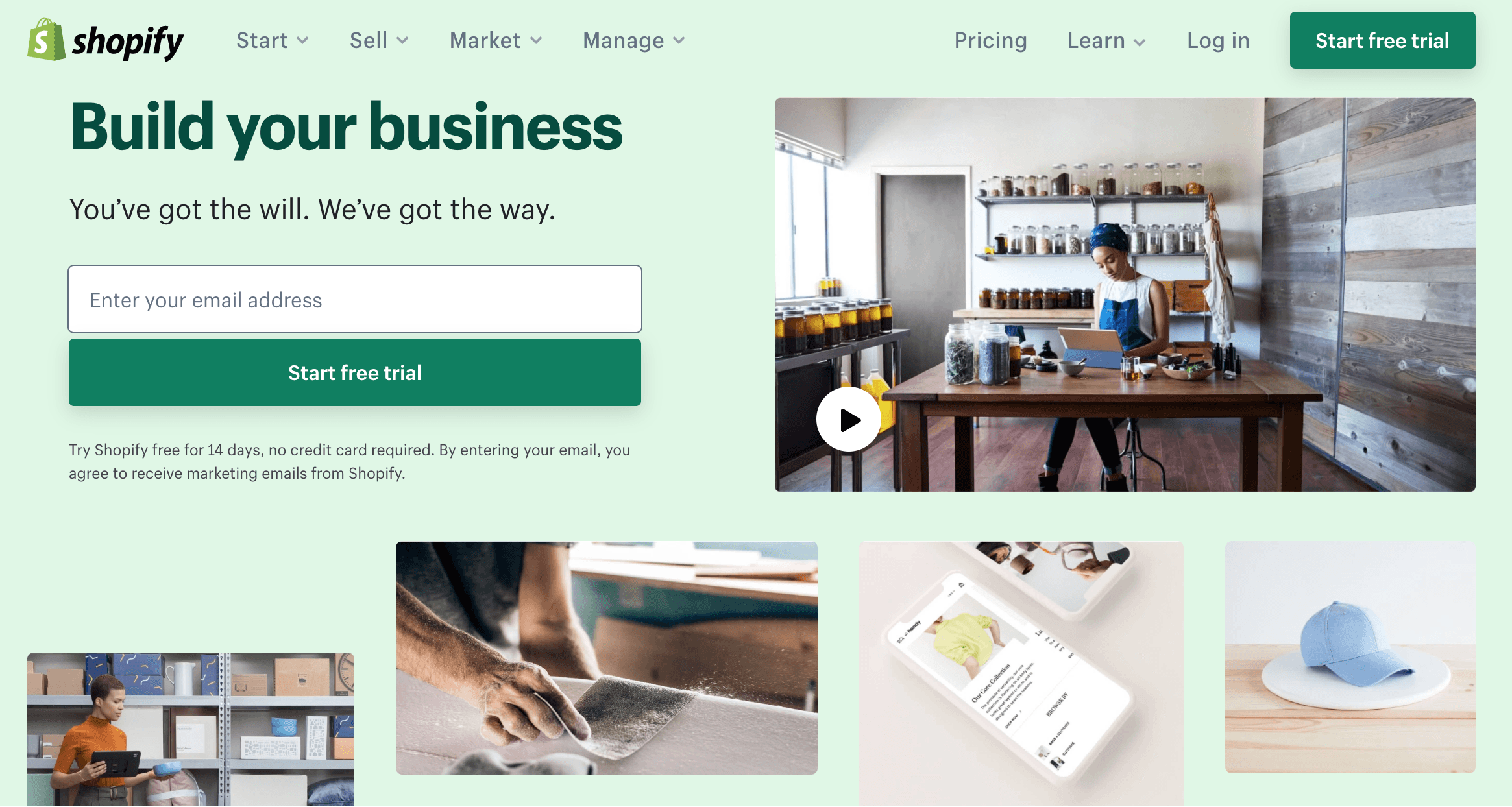 shopify-front-page
