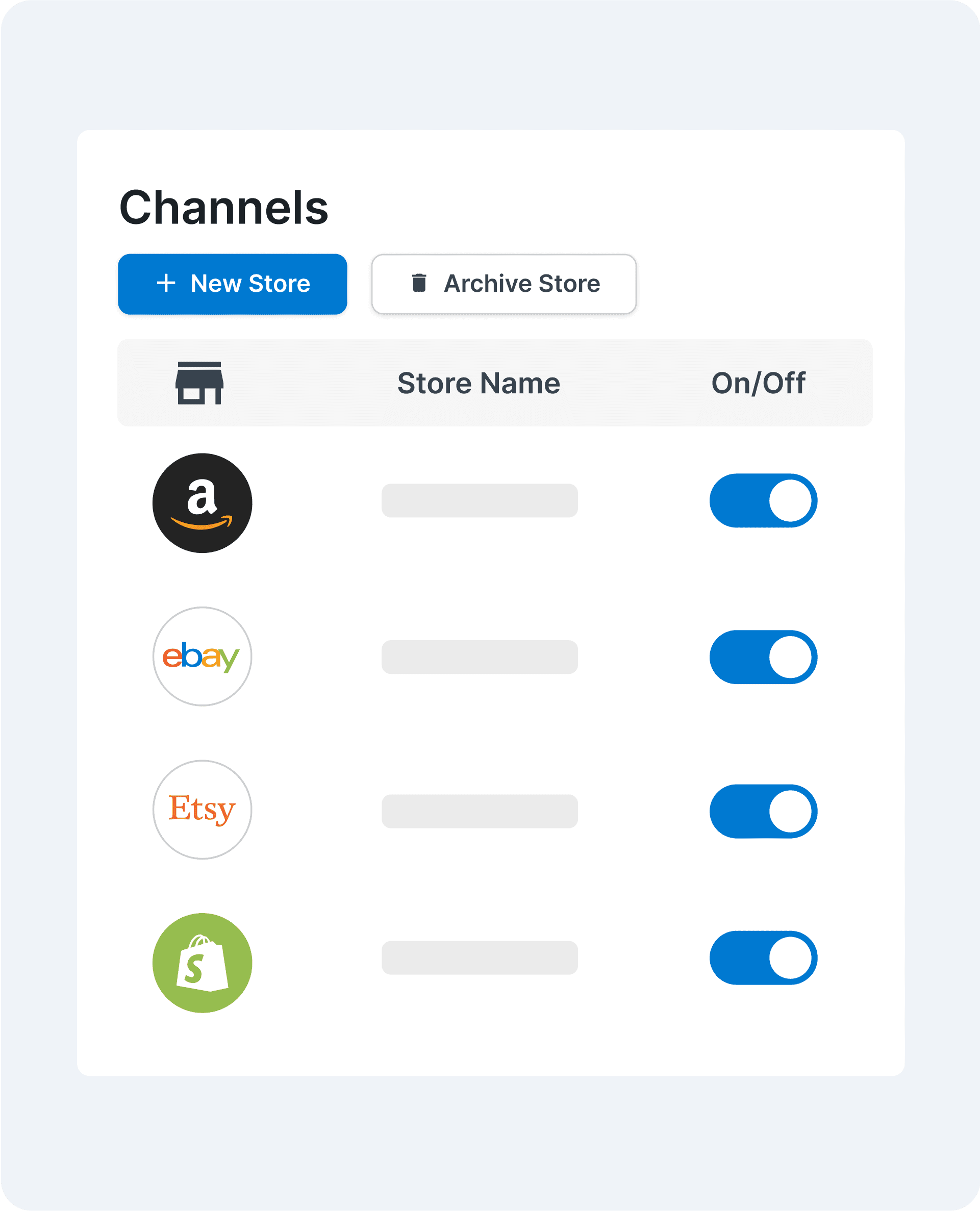 Carrier and store data in one place