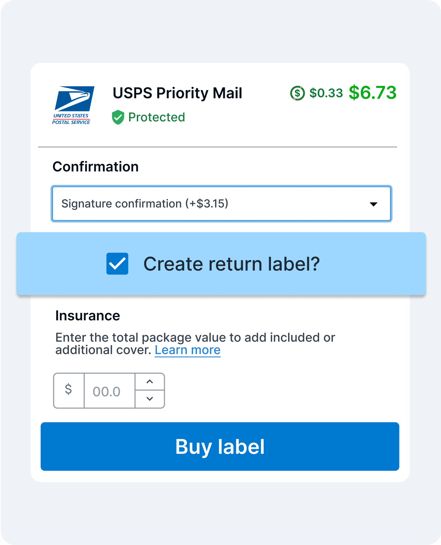 Buy discounted shipping labels with Veeqo's software