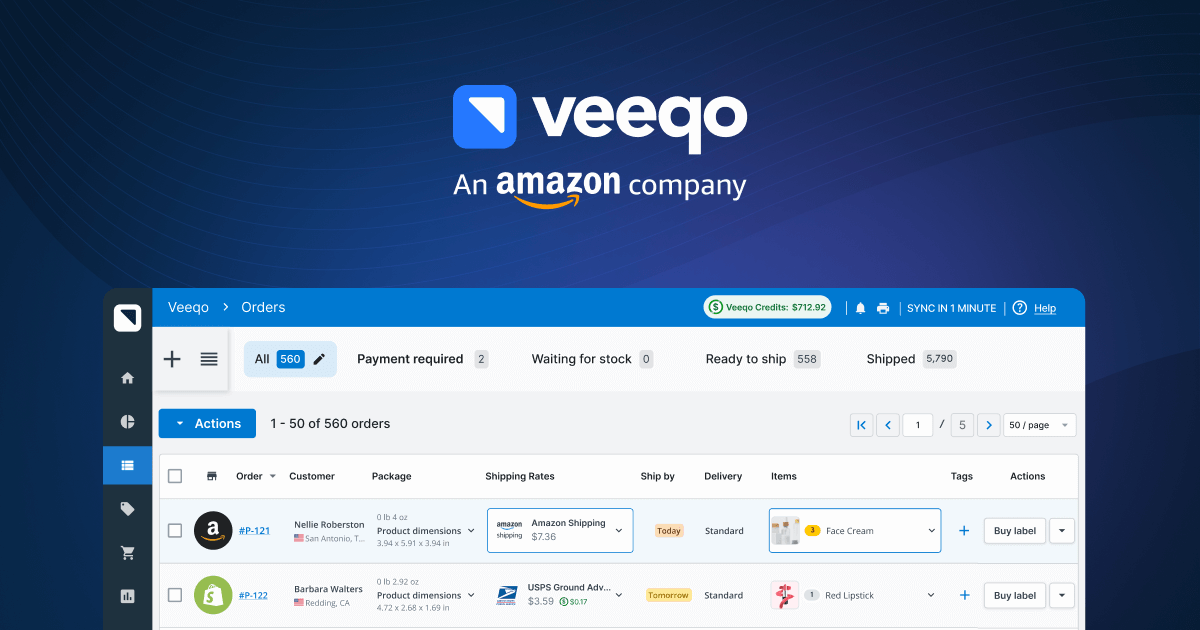 Multichannel Shipping Software for Amazon | Veeqo USA